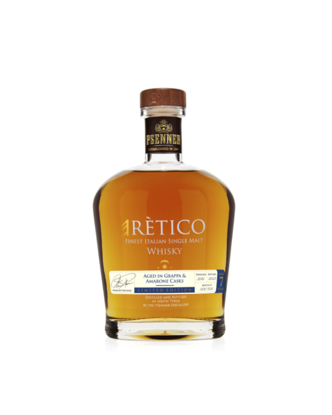 Erètico Single Malt Whisky invecchiato 7 anni in Fusti di Grappa & Amarone